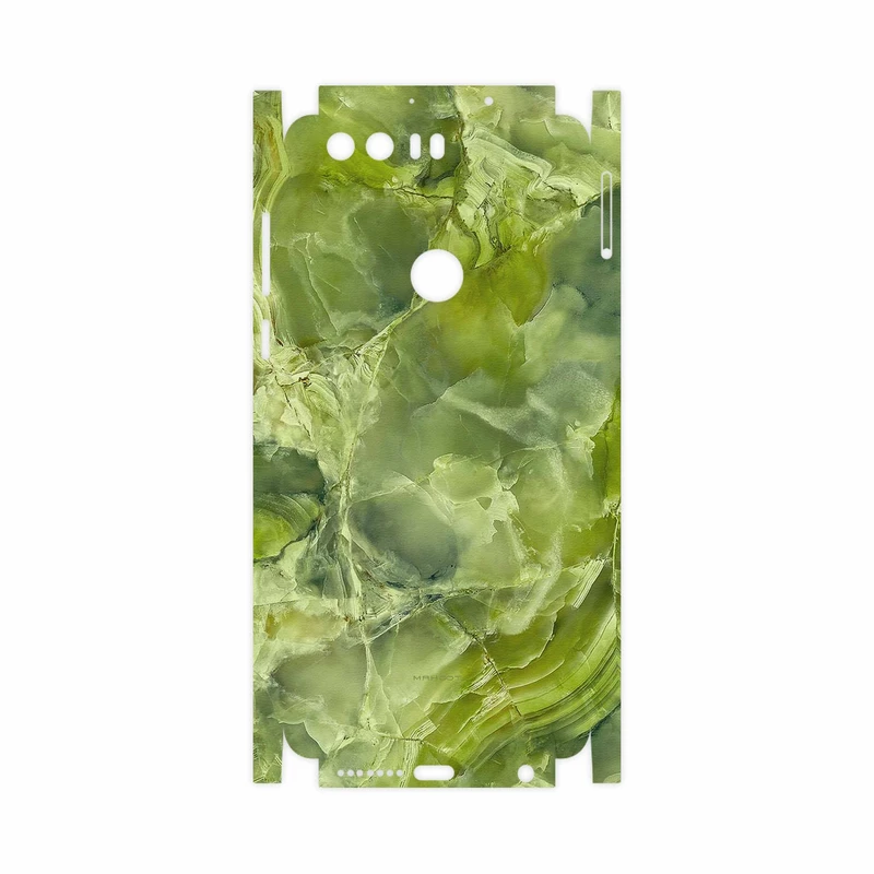 برچسب پوششی ماهوت مدل Green Crystal Marble-FullSkin مناسب برای گوشی موبایل آنر 8