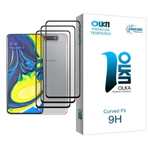 Cooling Olka Glass MIX003 Screen Protector For Samsung Galaxy A80 Pack Of 3