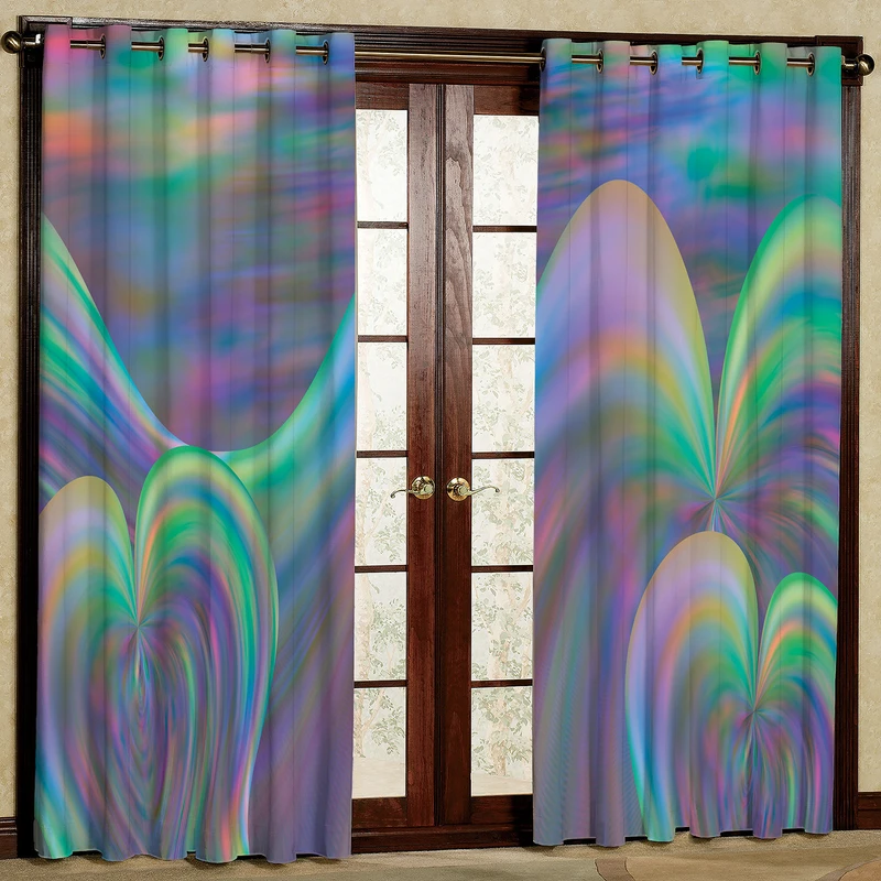 پرده مدل هولگرامی مخمل پانچی کد 2572 سایز 140x280 سانتی متر