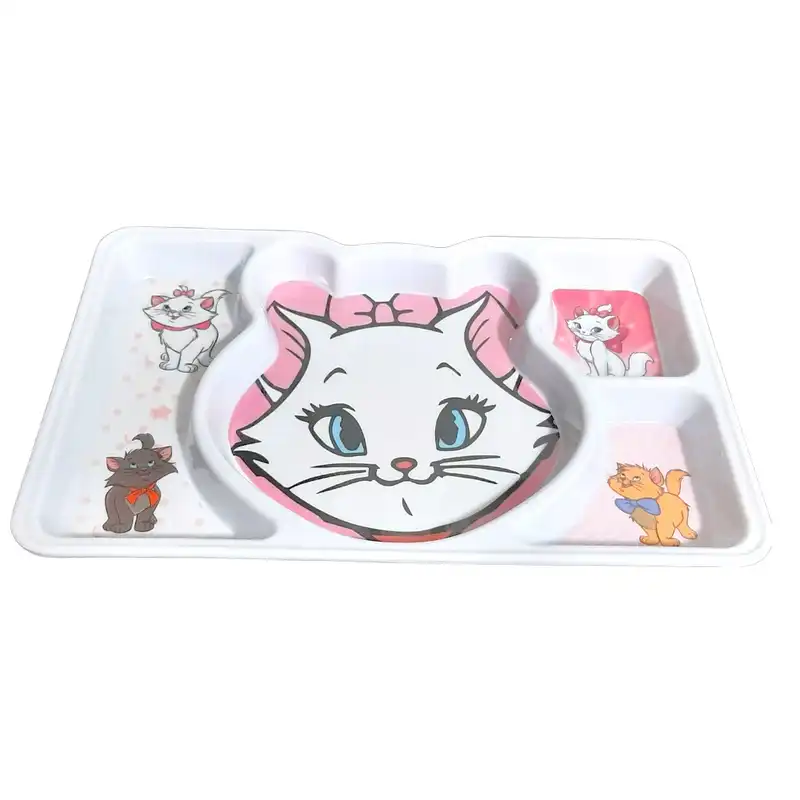 بشقاب کودک طرح گربه های اشرافی کد 33