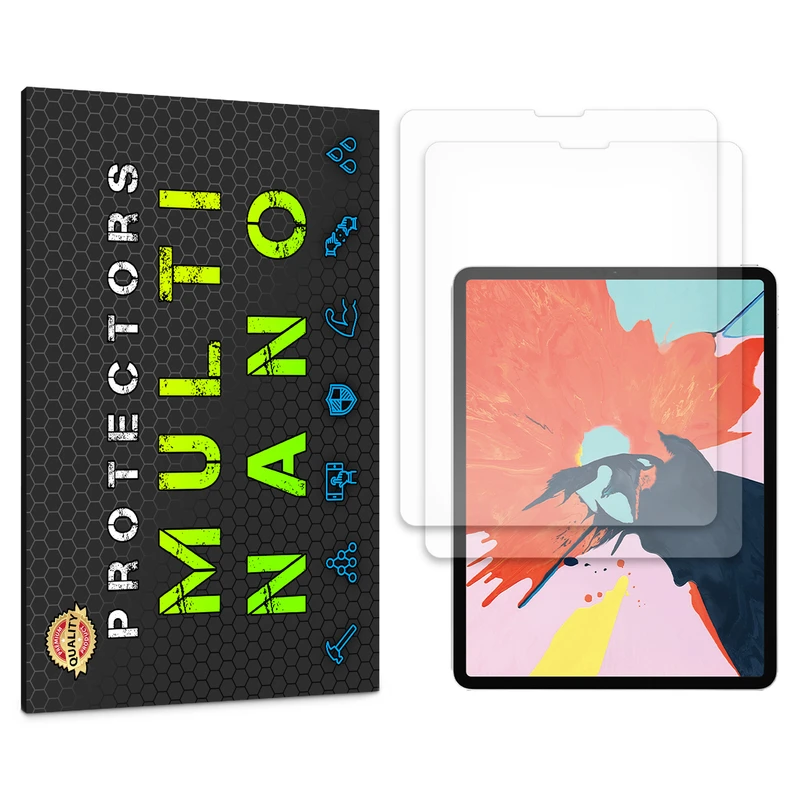 محافظ صفحه نمایش آنتی رفلکس مولتی نانو مدل X-S2M مناسب برای تبلت اپل iPad Pro Gen 3 12.9 inch بسته دو عددی