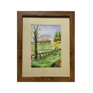 تابلو نقاشی آبرنگ سبک رئالیسم مدل طبیعت 