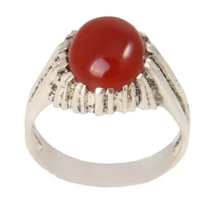 انگشتر نقره مردانه بازرگانی میلادی مدل سنگ عقیق یمنی کهنه رکاب دست ساز کد AM_1912