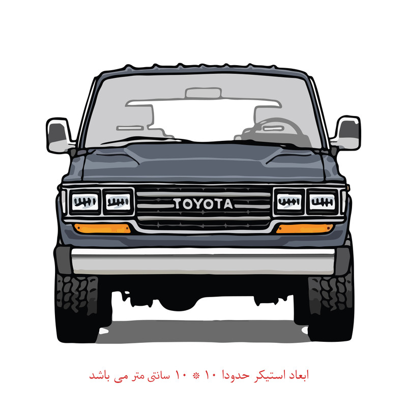 برچسب لپ تاپ طرح ماشین کد603