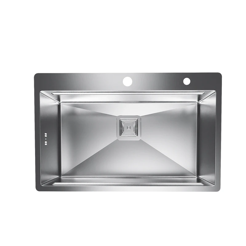 سینک ظرفشویی استیل روکار یک لگنه کن مدل Lugano Tap 70