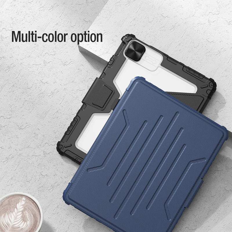 کیف کلاسوری نیلکین مدل Camshield Bumper SnapSafe مناسب برای تبلت اپل iPad Air 13 2025 / iPad Air 13 2024 / iPad Pro 12.9 2022 / 2021 / 2020