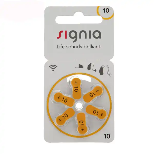 باتری سمعک سیگنیا کد 10 بسته 6 عددی