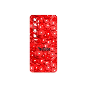 MAHOOT Youtube Cover Sticker for Xiaomi Mi Note 10