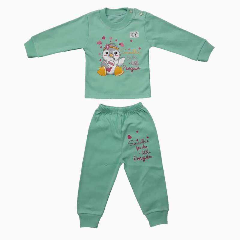 ست تی شرت و شلوار نوزادی مدل 022