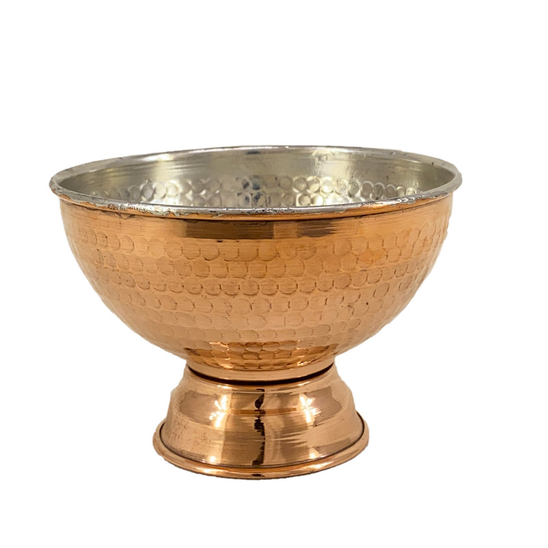 کاسه  مسی مدل پایه دار کد 76