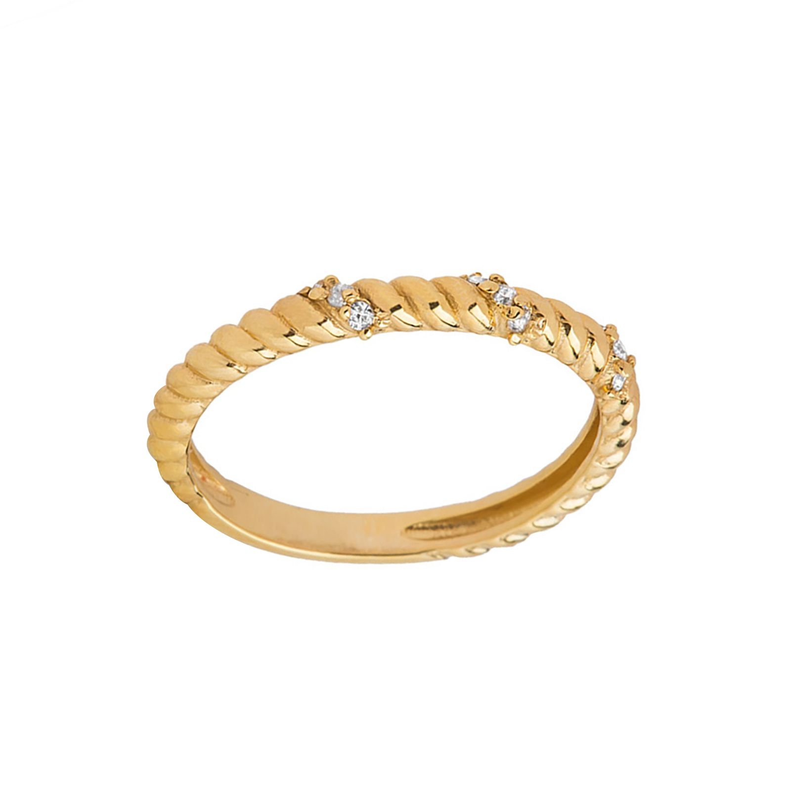 انگشتر طلا 18 عیار زنانه کیا گالری مدل AR486 - - 1