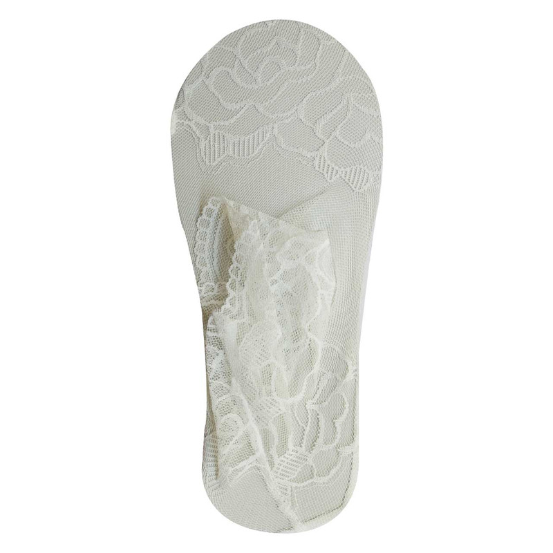 جوراب زنانه مدل گیپور ساق دار کد JS4 رنگ سفید