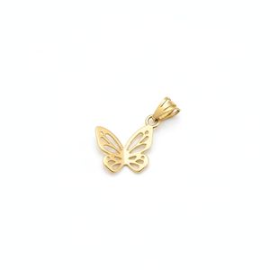 آویز گردنبند طلا 18 عیار دخترانه نیکان گلد طرح پروانه