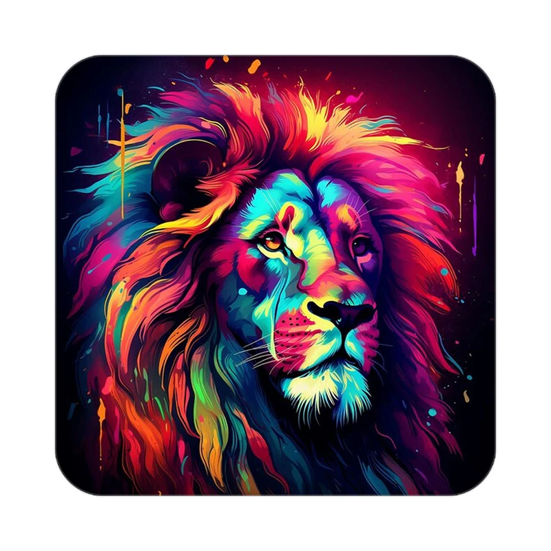 زیر لیوانی کاکتی طرح شیر مدل mp22957