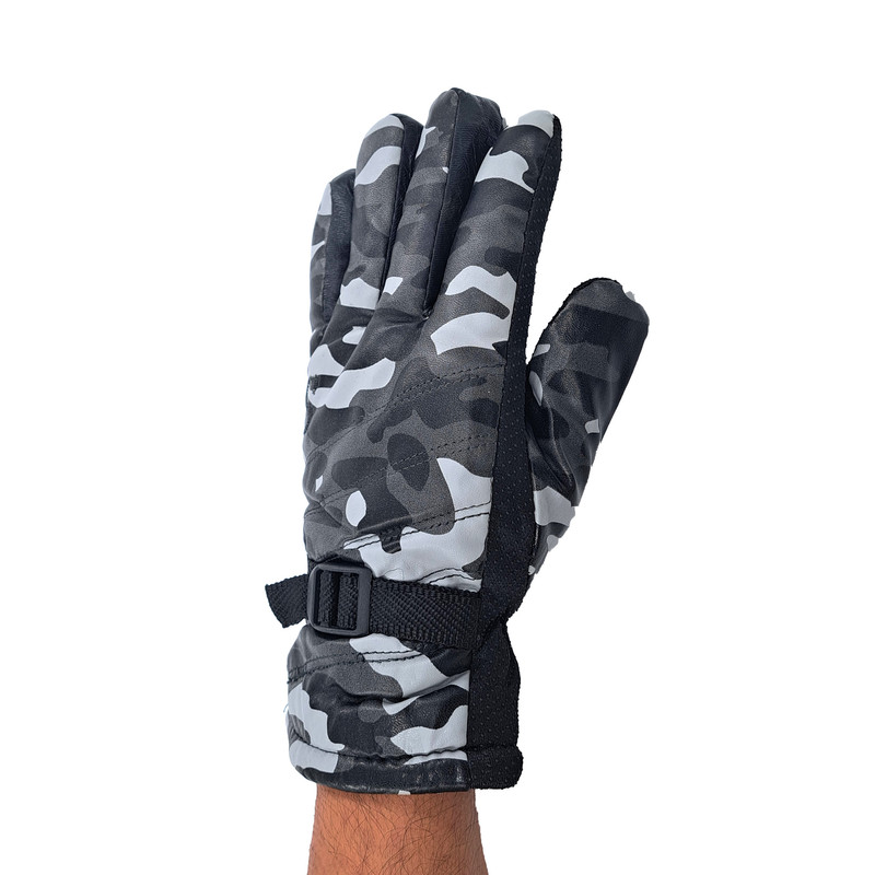 دستکش موتورسواری مدل چریکی طرح S کد 1017