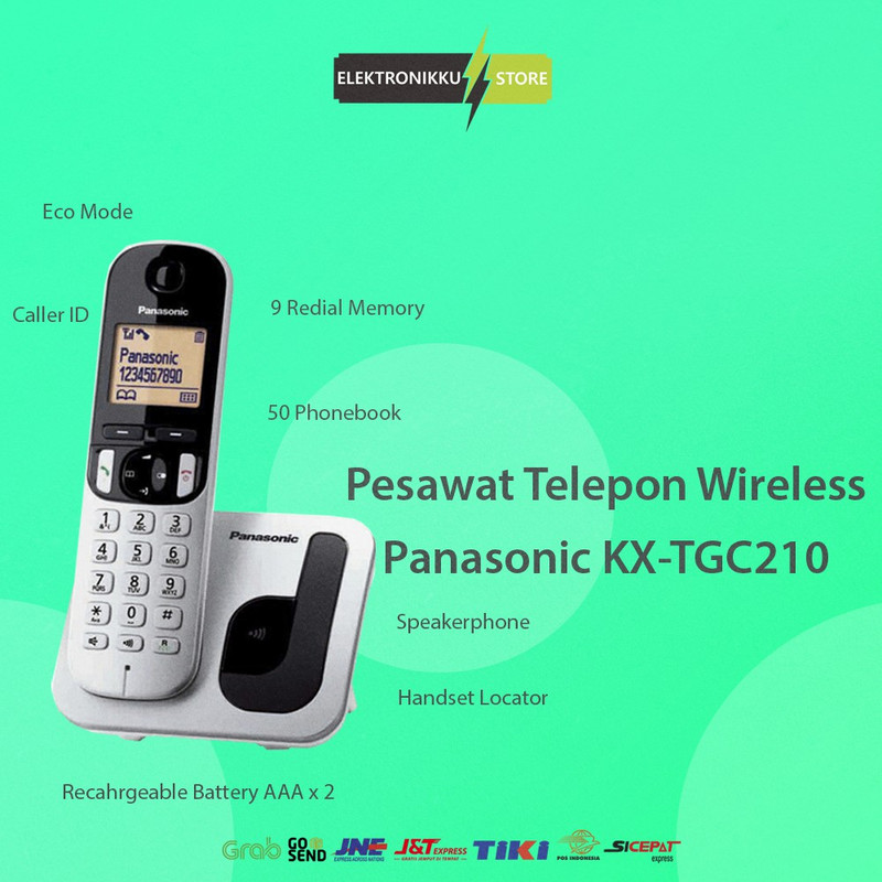 تلفن پاناسونیک مدل KX-TGC213 3