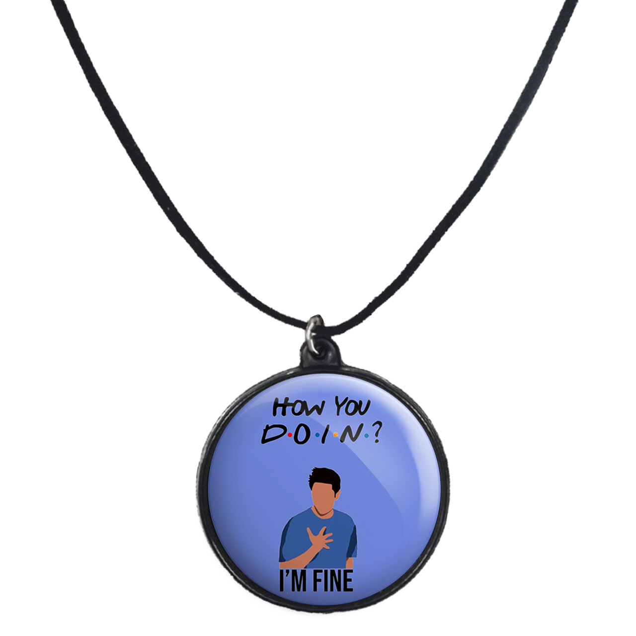 گردنبند پرمانه طرح فرندز کد pmb.19010 مدل دو طرفه