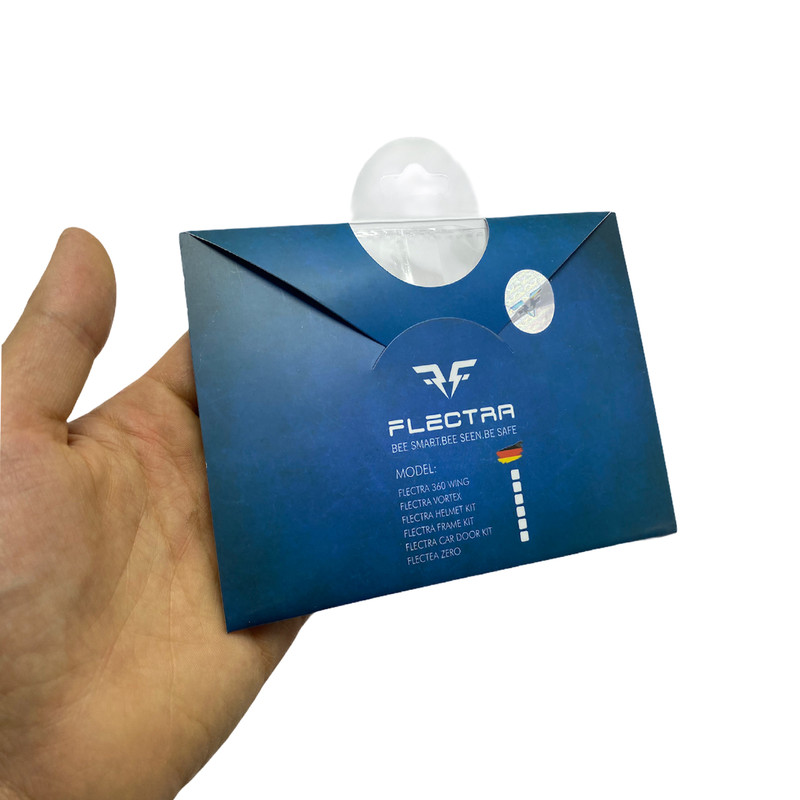 برچسب شبرنگ هشدار باز بودن درب خودرو فلکترا مدل DOOR181 بسته 4 عددی مناسب برای هایما