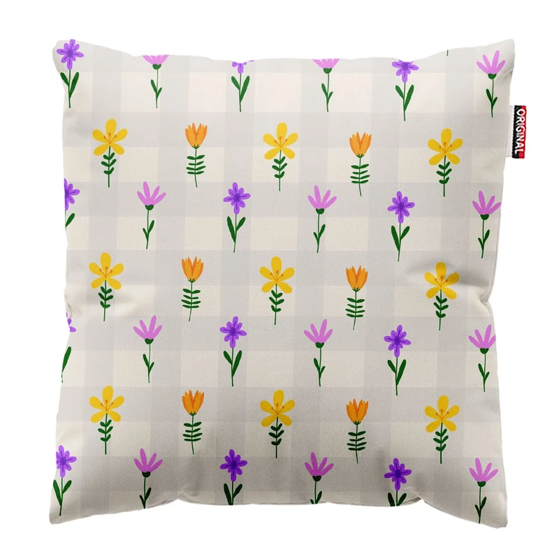 کوسن پاد آفرین طرح گل کد 2536 سایز 30*30 سانتی متر