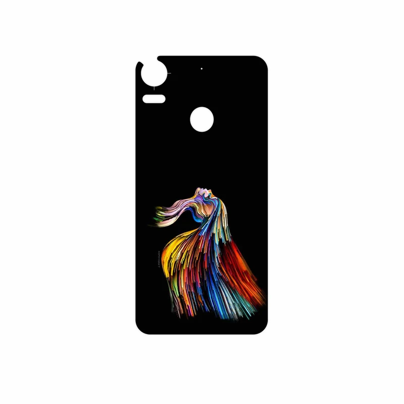 برچسب پوششی ماهوت مدل Rainbow Hair Digital Art مناسب برای گوشی موبایل اچ تی سی Desire 10 Pro