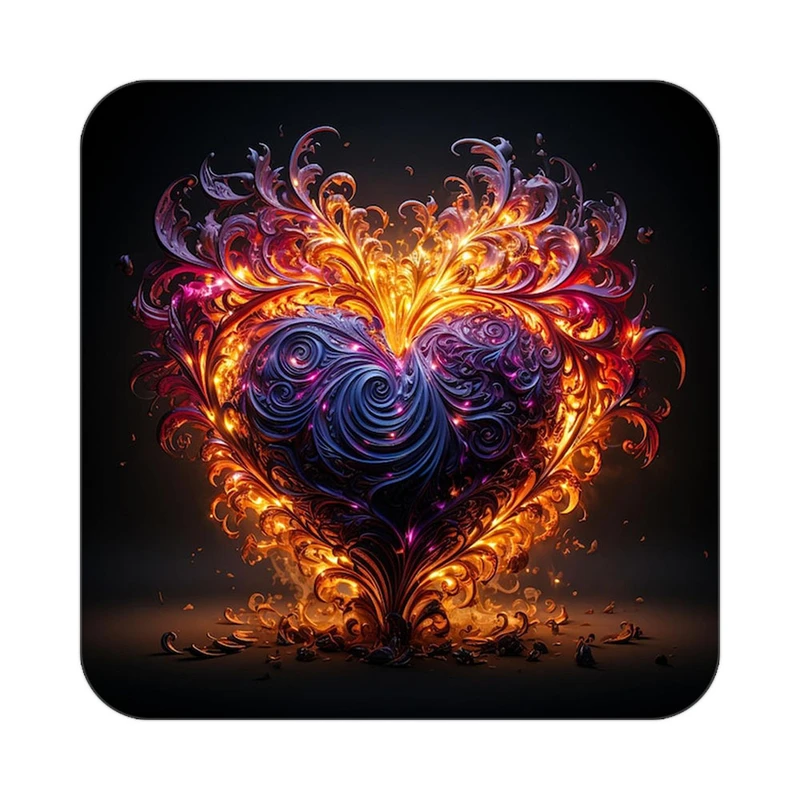 زیر لیوانی کاکتی مدل عاشقانه کد mp11586