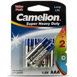 Camelion Super Heavy Duty AAA Battery Pack of 6