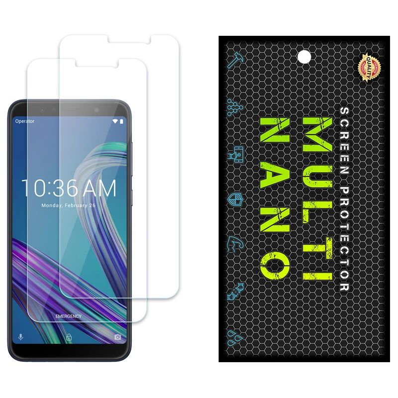 محافظ صفحه نمایش مولتی نانو مدل X-S2N مناسب برای گوشی موبایل ایسوس Zenfone Max Pro M1 / ZB602KL بسته دو عددی
