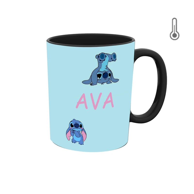 ماگ حرارتی طرح اسم آوا مدل استیچ