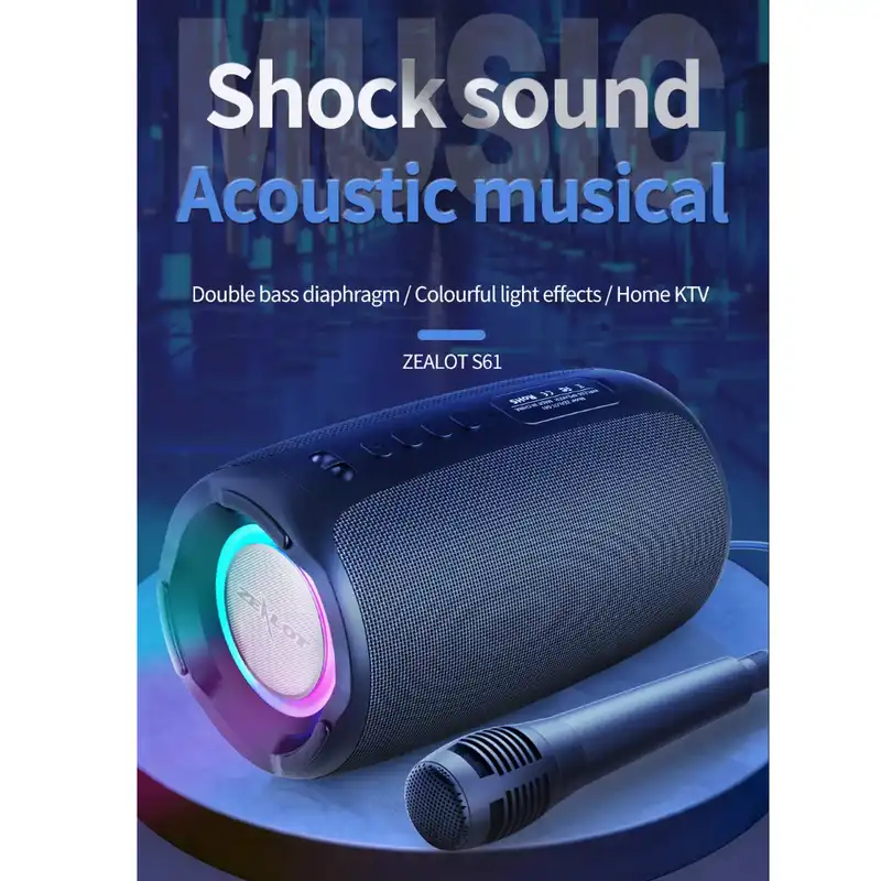 اسپیکر بلوتوثی قابل حمل زیلوت مدل S61