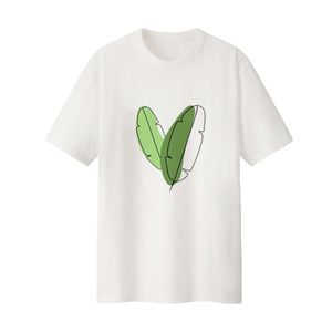 تی‌شرت لانگ آستین کوتاه زنانه مدل برگ کد Da 598S