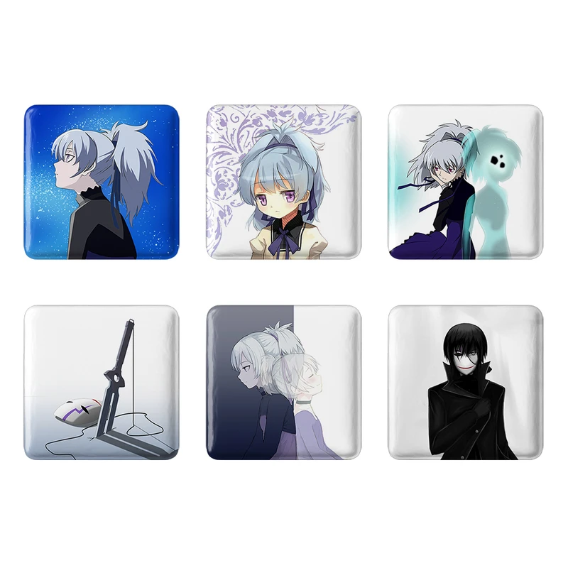 مگنت خندالو طرح انیمه تاریک تر از سیاهی Darker than black کد 1383A مجموعه 6 عددی