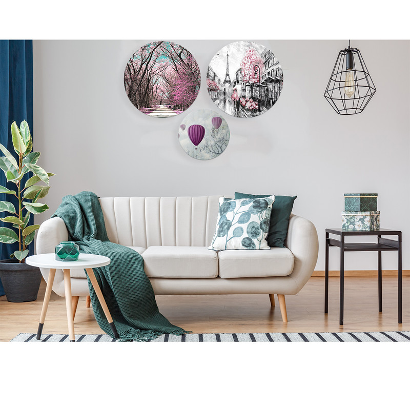 تابلو بوم مدل رمانتیک ایفل مجموعه سه عددی