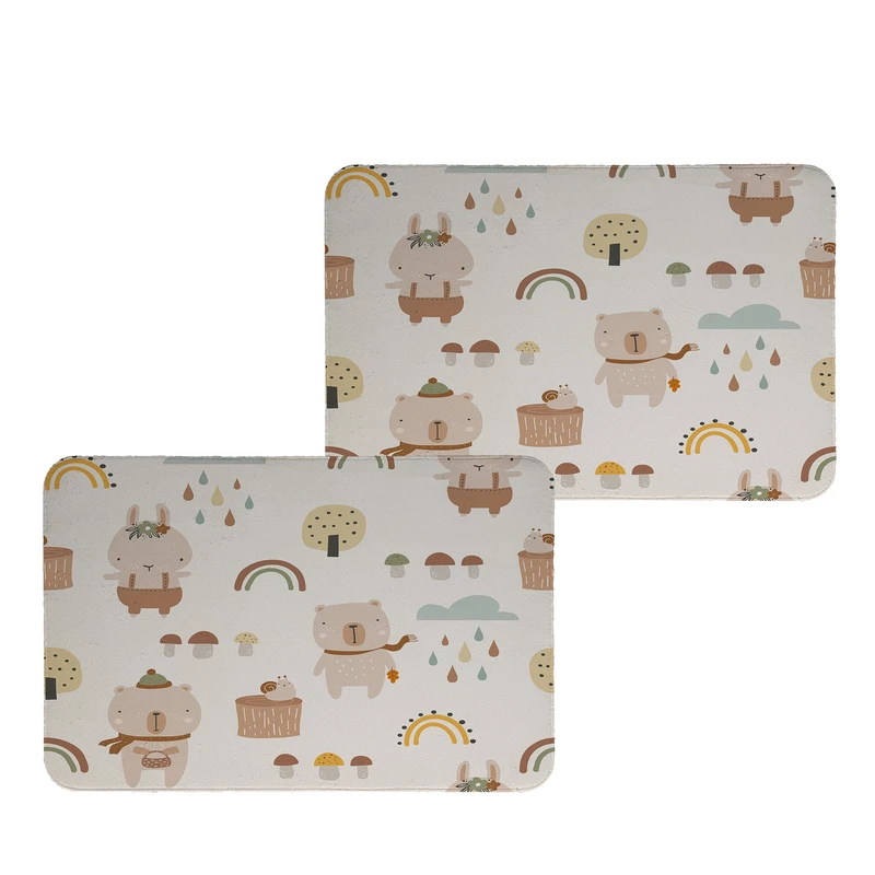 زیربشقابی طرح خرس کد 9398 بسته 2 عددی 