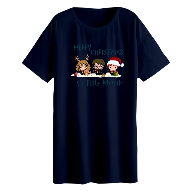 تی شرت لانگ زنانه مدل هری پاتر کد 2