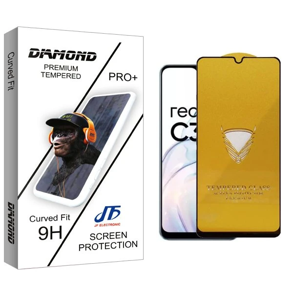 محافظ صفحه نمایش جی اف مدل Diamond OG مناسب برای گوشی موبایل ریلمی C30s