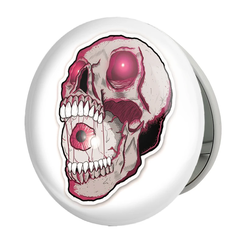 آینه جیبی خندالو طرح اسکلت Skleton مدل تاشو کد 1211 