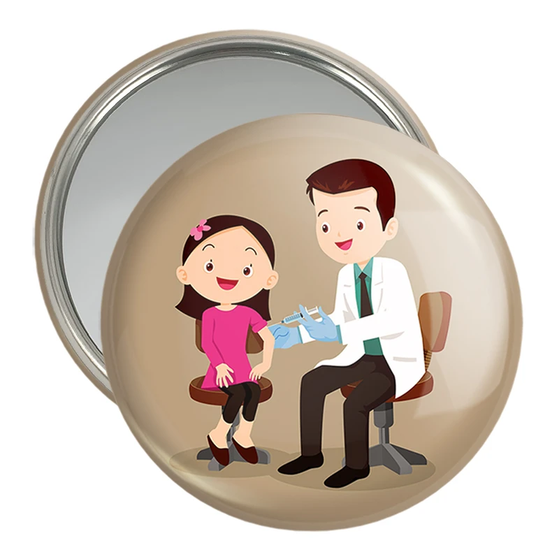 آینه جیبی خندالو مدل پزشک و پرستار کودکانه کد 36513