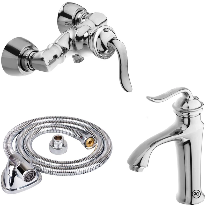 ست شیرآلات ایلمان مدل بامبو مجموعه 3 عددی