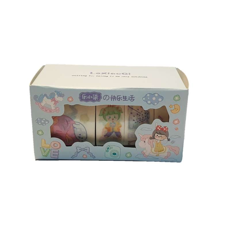 چسب کاغذی مدل واشی کد 04 عرض 3 سانتی متر مجموعه 5 عددی