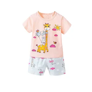 ست تی شرت و شلوارک دخترانه مدل 2022