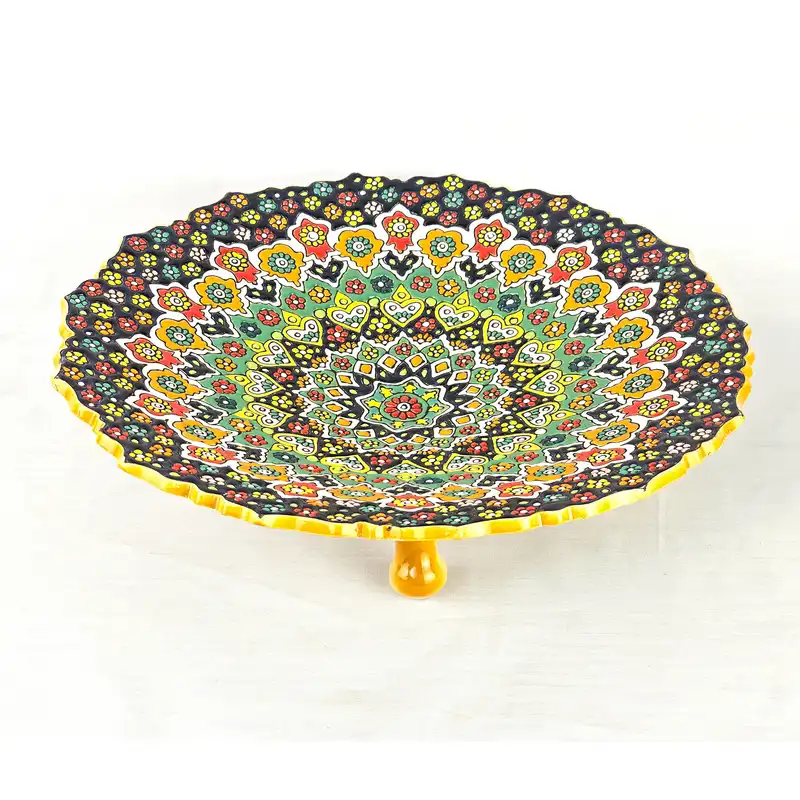 شیرینی خوری میناکاری مدل 3 پایه دار کد SH30