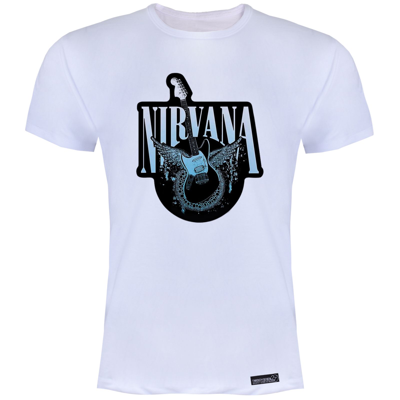 تی شرت آستین کوتاه مردانه 27 مدل نیروانا کد WN1035 -  - 2