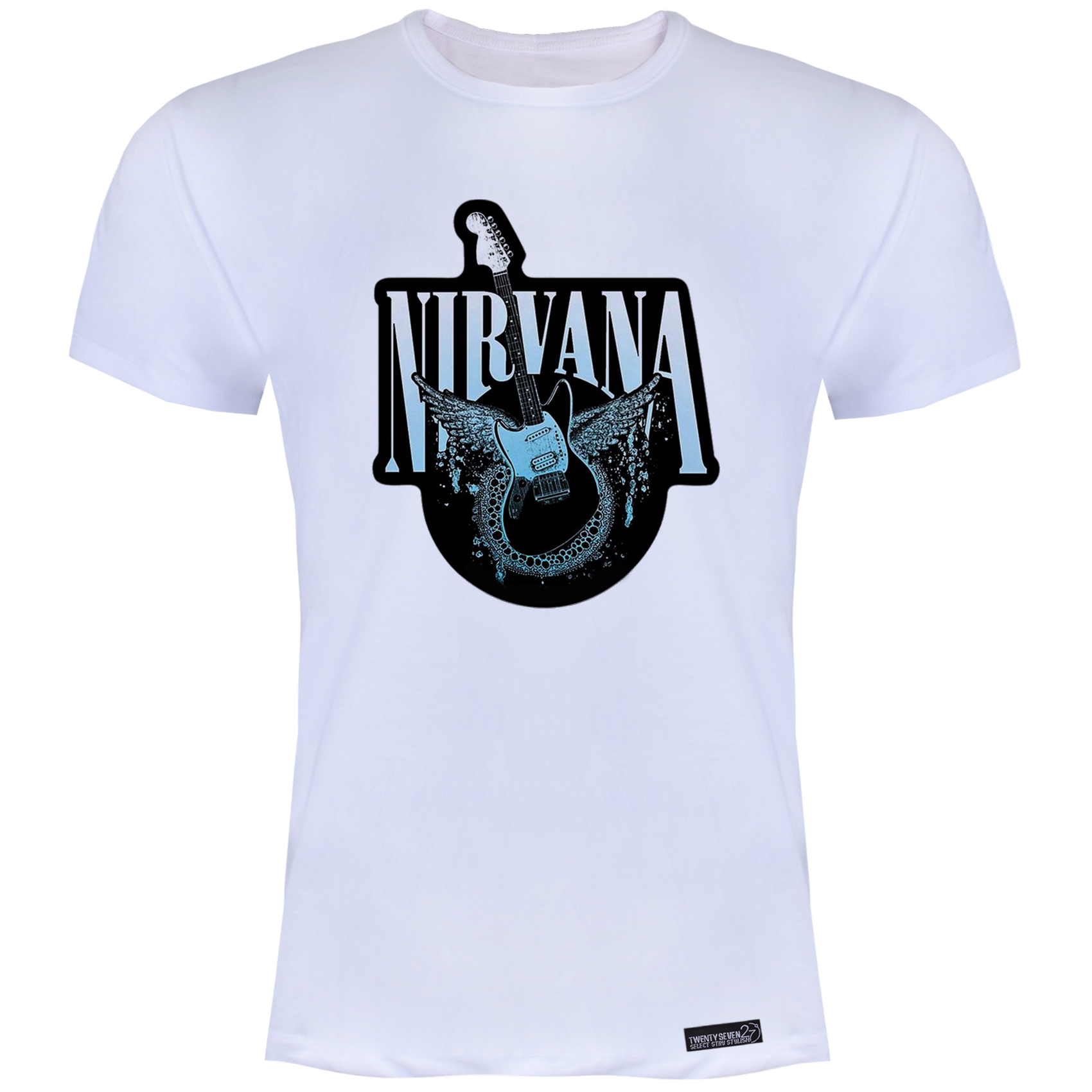 تی شرت آستین کوتاه مردانه 27 مدل نیروانا کد WN1035 -  - 1