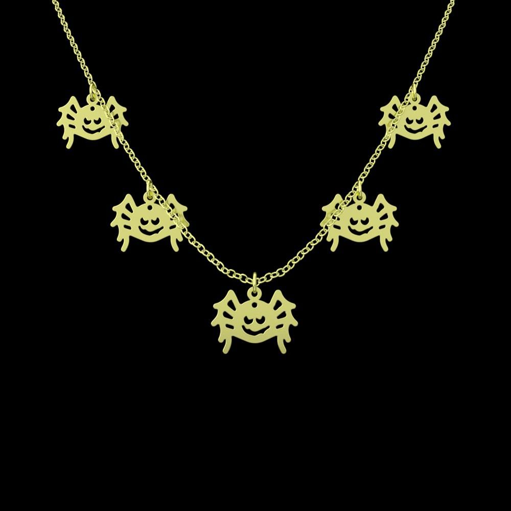 گردنبند طلا 18 عیار زنانه مدوپد مدل عنکبوت کد RNA11651 -  - 1