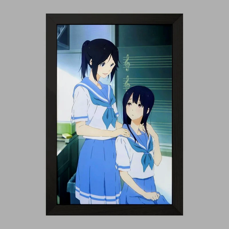 تابلو خندالو مدل کاساکی و میزور انیمه لیز و پرنده آبی کد 23820