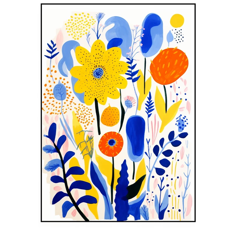 پوستر مدل نقاشی گل های زیبا کد AR3060487