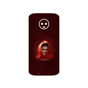 MAHOOT Portrait of an Indian Woman Cover Sticker for Motorola Moto G6
