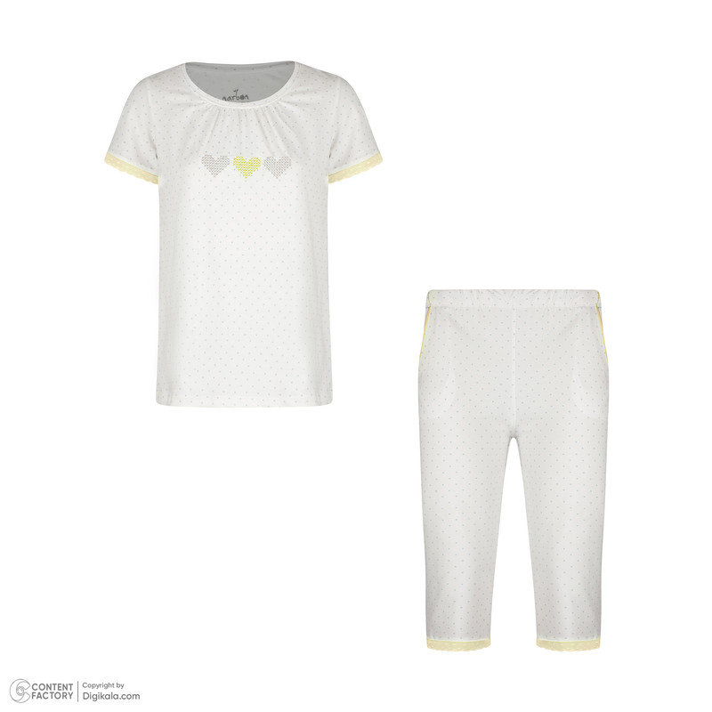 ست تی شرت آستین کوتاه و شلوارک زنانه ناربن مدل 15211087