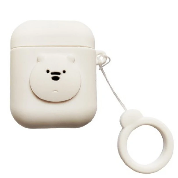 کاور مینیسو طرح خرس مدل W-705 مناسب برای کیس اپل AirPods