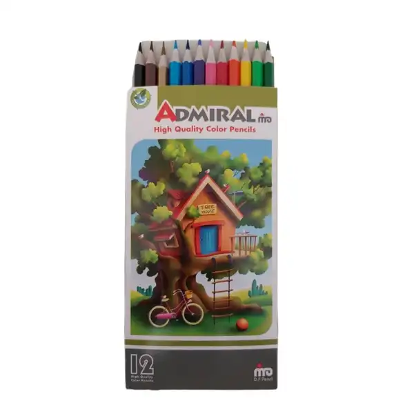 مداد رنگی 12 رنگ ادمیرال مدل 202